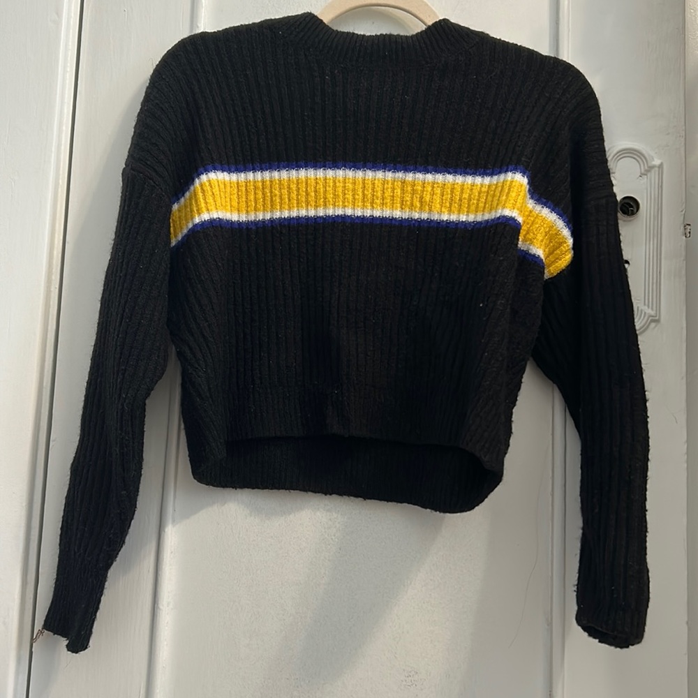 Cotton black sweater